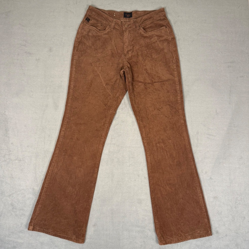 Riders by Lee Brown Corduroy Pants Womens 9/10M Low Rise Bootcut Stretch Cotton